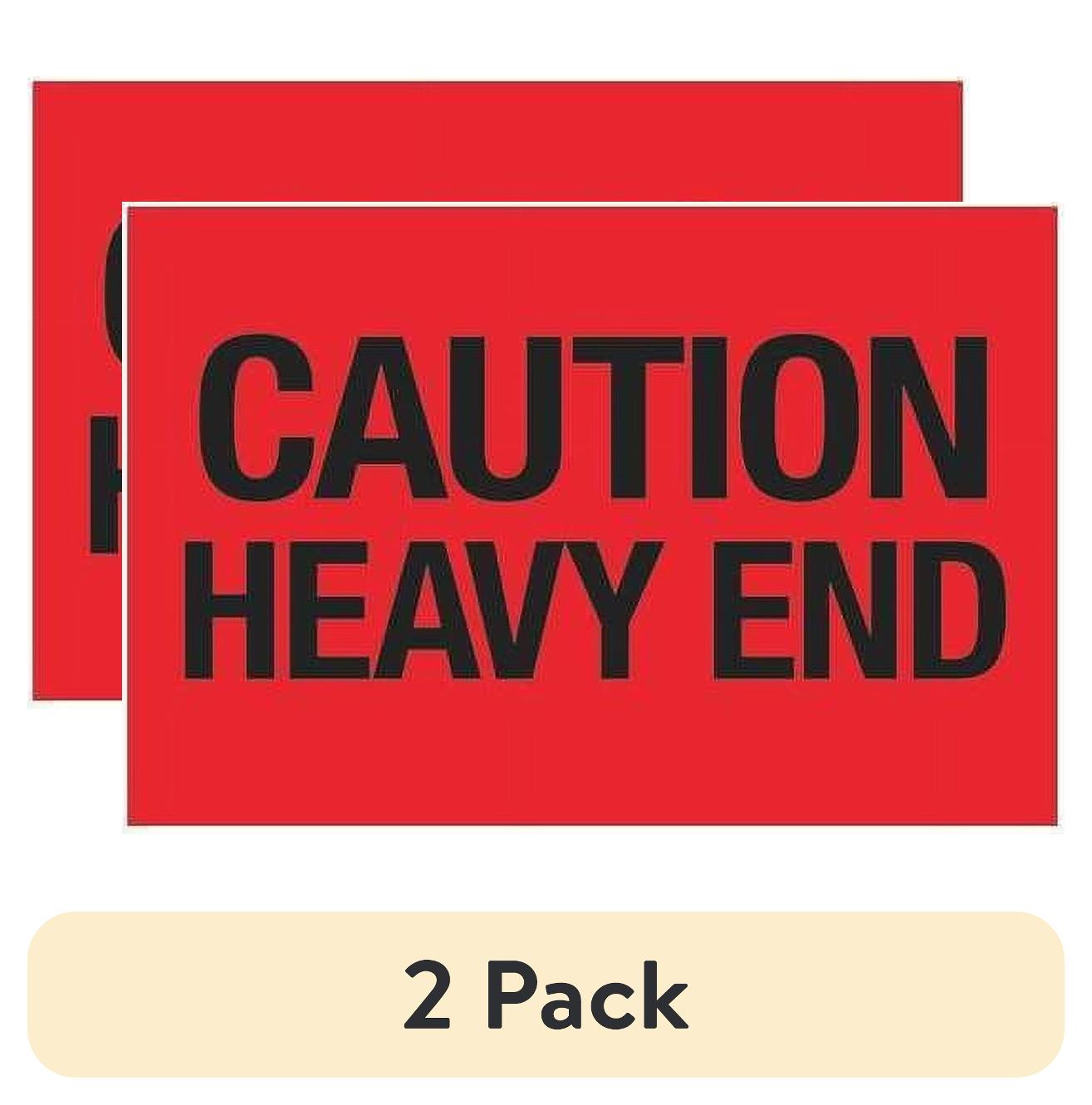 (2 pack) Tape Logic Label,Caution Heavy End,2x3" DL1073 - Walmart.com