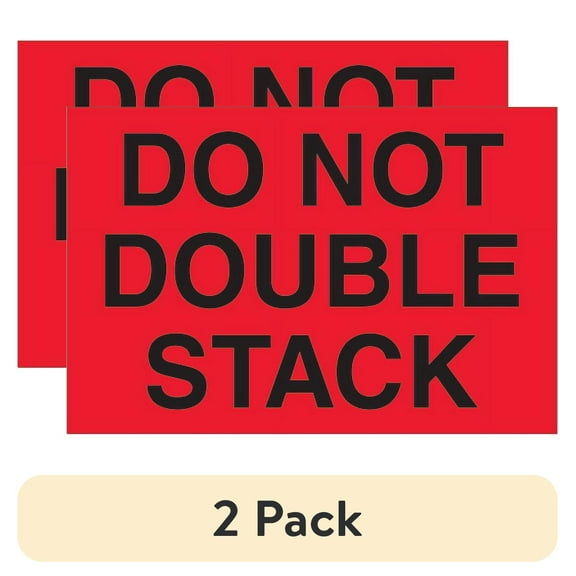 (2 pack) Tape Logic Label,Do Not Double Stack,2x3" DL1092
