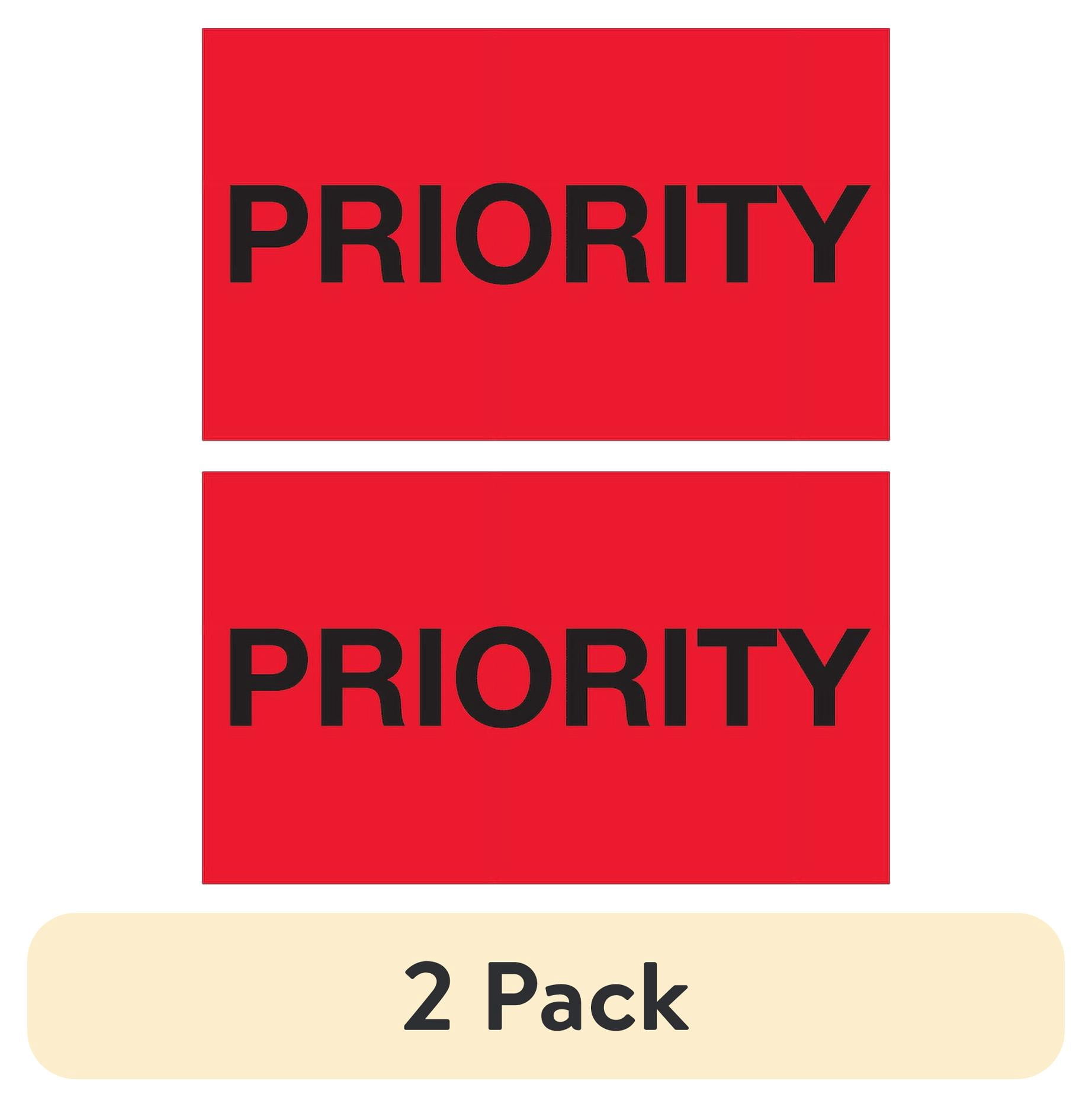 (2 pack) Tape Logic Label,Priority,3x5