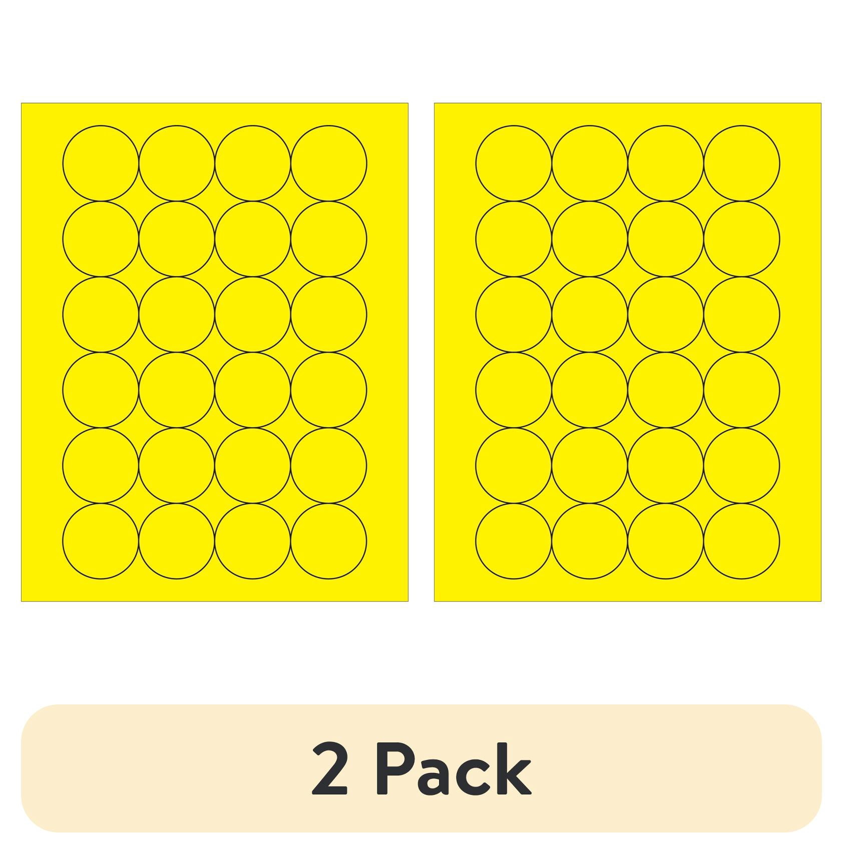 500 'Do Not Inventory' Fluorescent Orange Circle Labels - 2 Inch Warehouse Stickers 3 thumbnail image