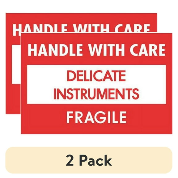 (2 pack) Tape Logic Fragile Label Delicate HWC 2x3" DL1308