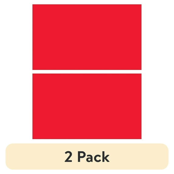 (2 pack) Tape Logic Inventory Rectangle Labels 2" x 3" Fluorescent Red 500/Roll DL630G