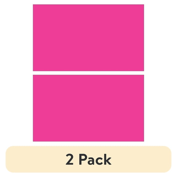 (2 pack) Tape Logic Inventory Rectangle Labels 2" x 4" Fluorescent Pink 500/Roll DL636K