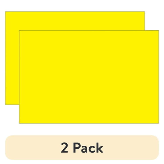 (2 pack) Tape Logic Inventory Rectangle Labels 4" x 6" Fluorescent Yellow 500/Roll DL635L