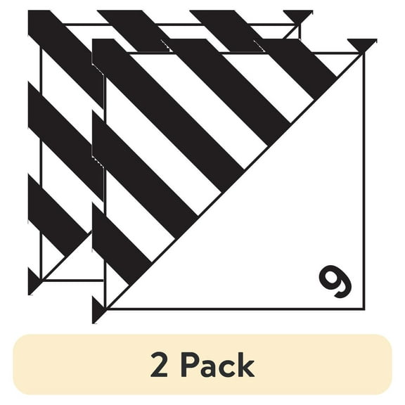 (2 pack) Tape Logic Labels "Env Haz Sub Liquid" 4" x 4 3/4" Black/White 500/Roll DL518P2