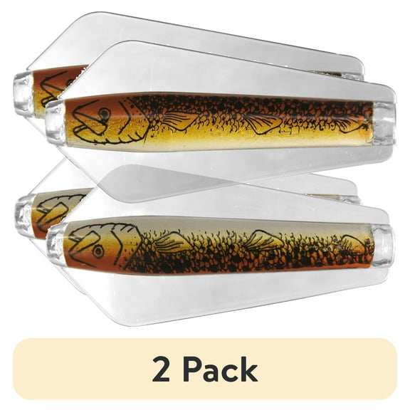 (2 pack) Tasmanian Devil Little Devil Fishing Spoon, Brown Trout, 7g