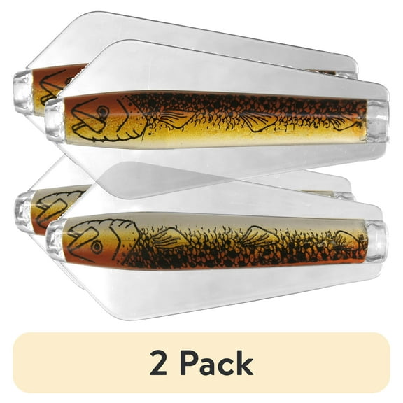 (2 pack) Tasmanian Devil Tassie Devil Fishing Spoon, Brown Trout, 13g