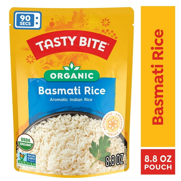 (2 pack) Tasty Bite Organic Basmati Rice 8.8oz - Fragrant basmati rice