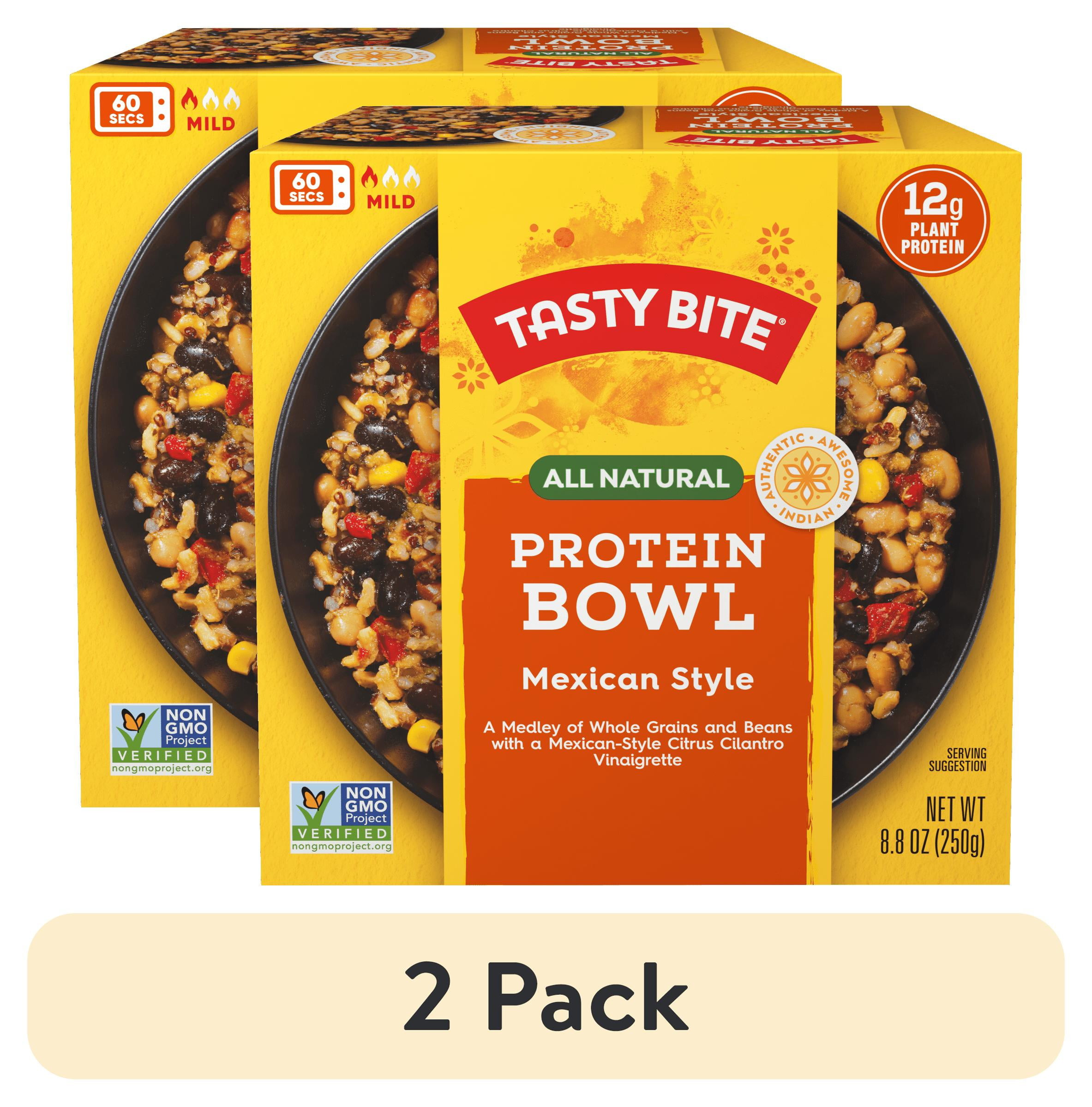 (2 pack) Tasty Bite Mexican Style Protein Bowl, Plant Based All Natural Shelf-Stable, 8.8 oz