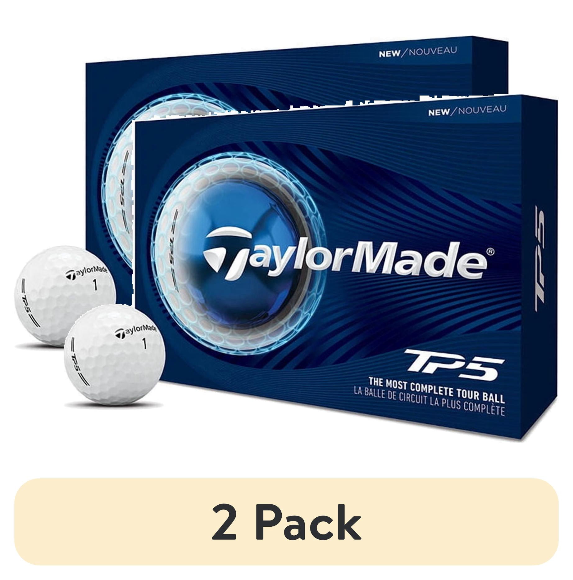 (2 pack) TaylorMade 2026 TP5 Golf Balls 12pk, White