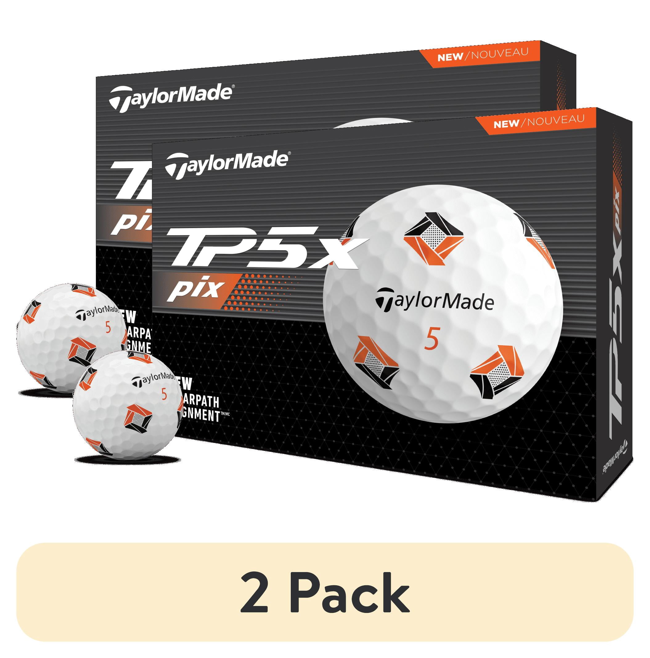 (2 pack) TaylorMade TP5X Pix Golf Balls