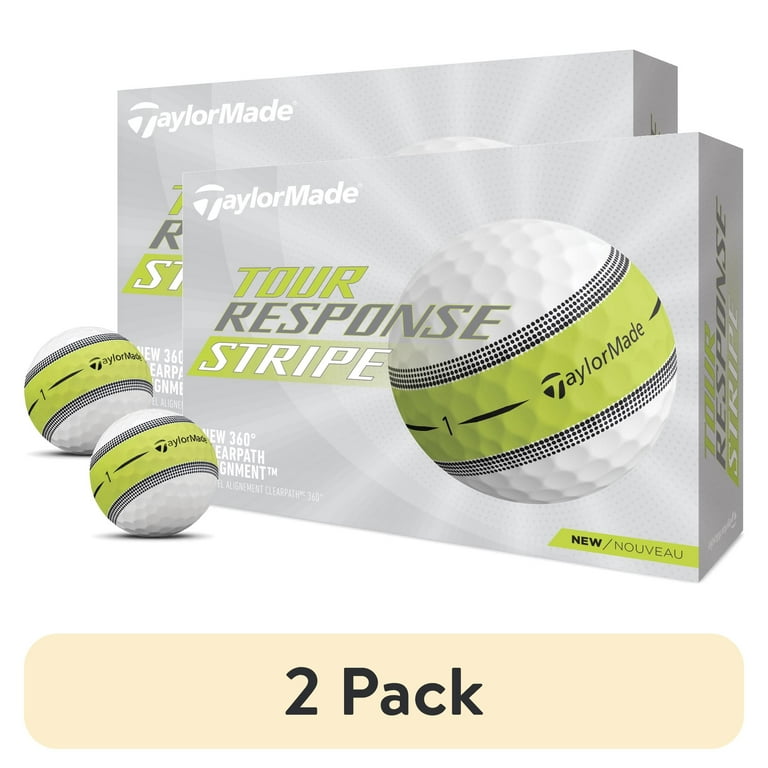 TaylorMade Tour Response Stripe ゴルフボール2箱 TaylorMade Tour Response Urethane Golf Balls 12-Pack, White