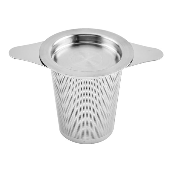 2 pack Tea Infuser Strainers, Stainless Steel Leaf Tea Strainer Stepper with Double Handles, Extra Fine Mesh Ball Infusers, Diffuser Holder Filter for Mugs