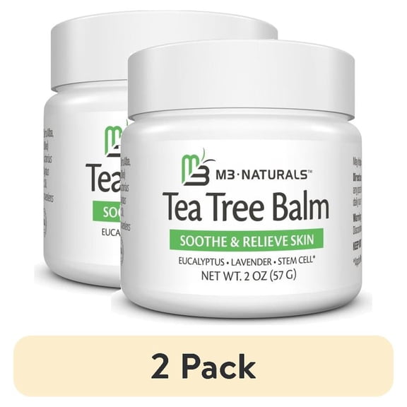 (2 pack) Tea Tree Oil Foot Balm – Soothing Moisturizer for Dry, Cracked Feet & Nails | Hydrating & Nourishing Skin Care for Tired, Rough, and Calloused Feet | Refreshing 2 oz Balm