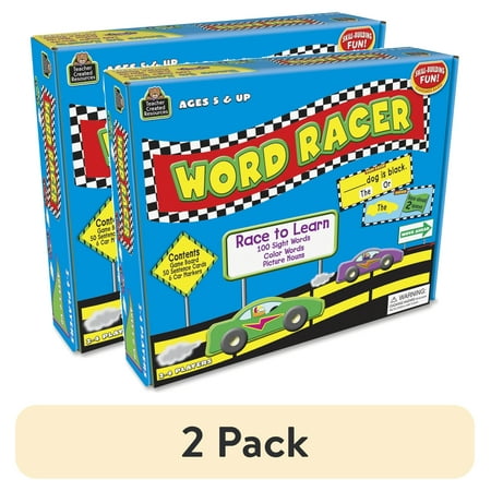 (2 pack) Teacher Created Resources Word Racer Game