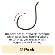 (2 pack) Team Catfish Octopus Circle offset Hook 5/0 circle hook