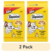 2 pack Temptations Classic Tasty Chicken Flavor Crunchy And Soft Treats For Cats, 48 Oz Pouch