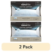 (2 pack) Tempur-Pedic Custom Comfort Bed Pillow and Cooling, Adjustable Support, Standard/Queen, Adult