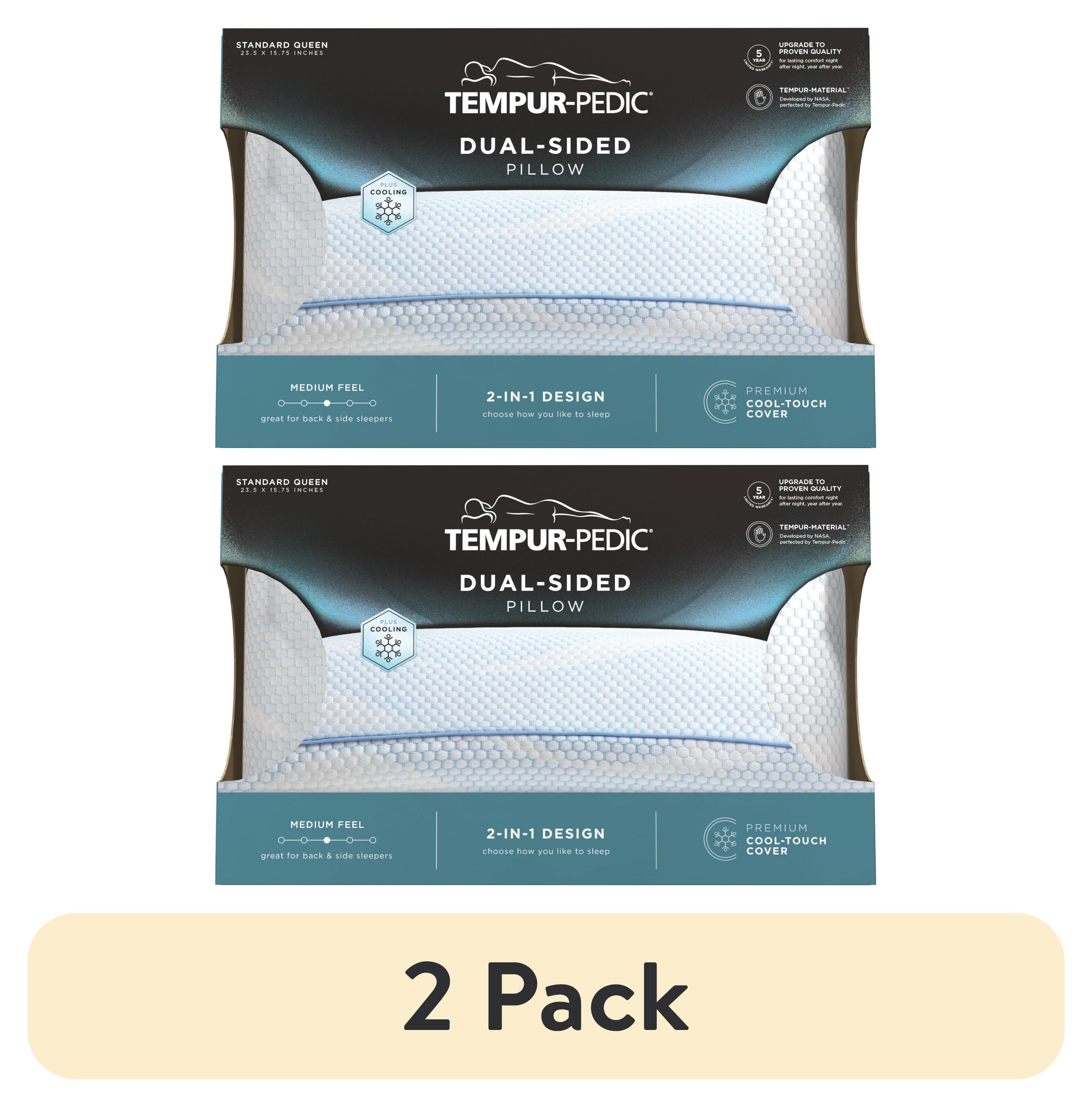 2 pack TempurPedic DualSided Bed Pillow and Cooling, Sta
