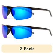 2 pack Terminator Polarized Outdoor Sports Sunglasses for Men and Women - Cyborg 1 Pair