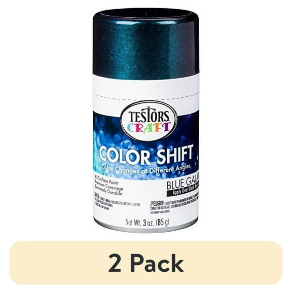(2 pack) Testors Color Shift Paint 3Oz-Blue Galaxy