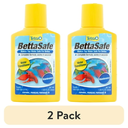 (2 pack) Tetra BettaSafe Aquarium Water Conditioner for Bettas, 1.69 oz