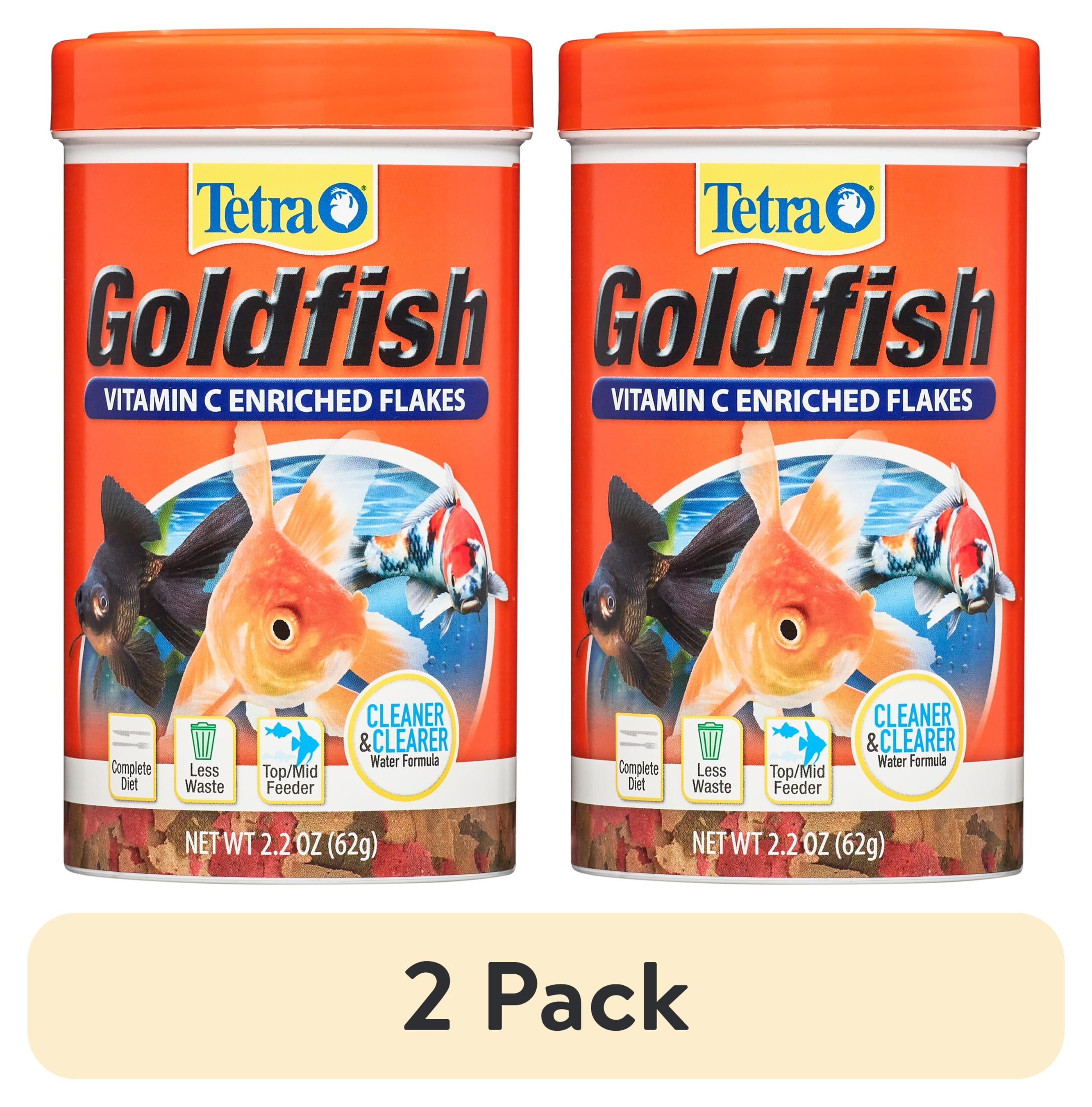 (2 pack) Tetra Goldfish Flakes, Balanced Diet Fish Food, Clear Water Formula, 2.2 oz.