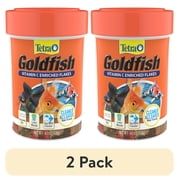 2 pack Tetra Goldfish Flakes, Balanced Diet Fish Food, Clear Water Formula, .42 oz.