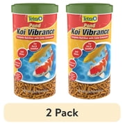 2 pack Tetra Pond Koi Vibrance Color Enhancing Floating Pond Fish Food, 4.94 oz
