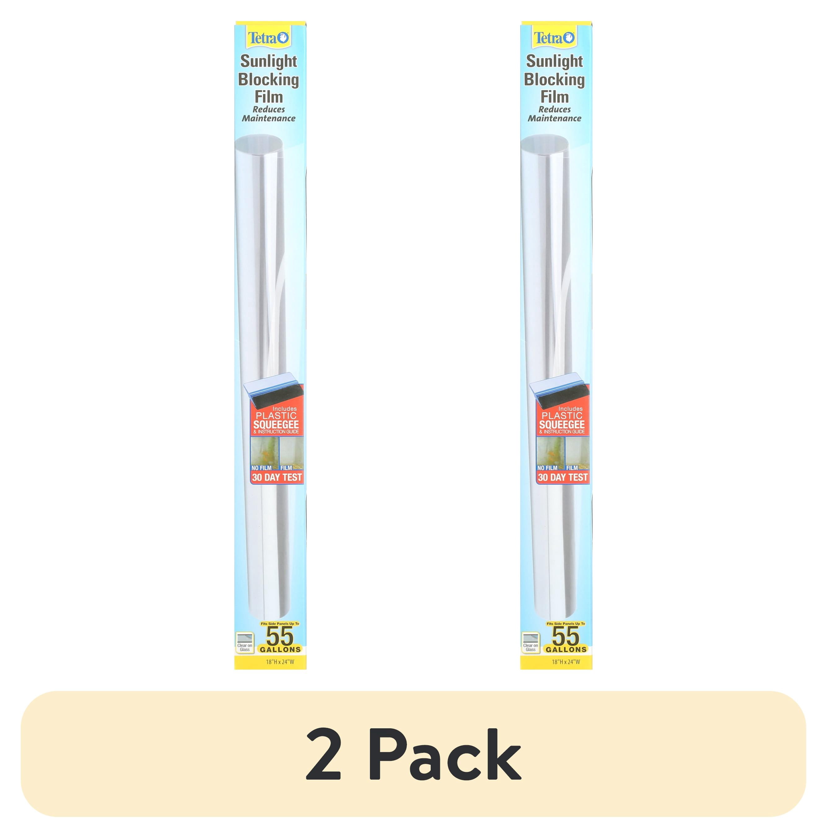 (2 pack) Tetra Sunlight-Blocking Film with Plastic Squeegee
