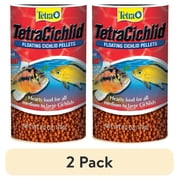 (2 pack) Tetra TetraCichlid Floating Pellets Fish Food, Nutritionally Balanced Diet, 6 oz.