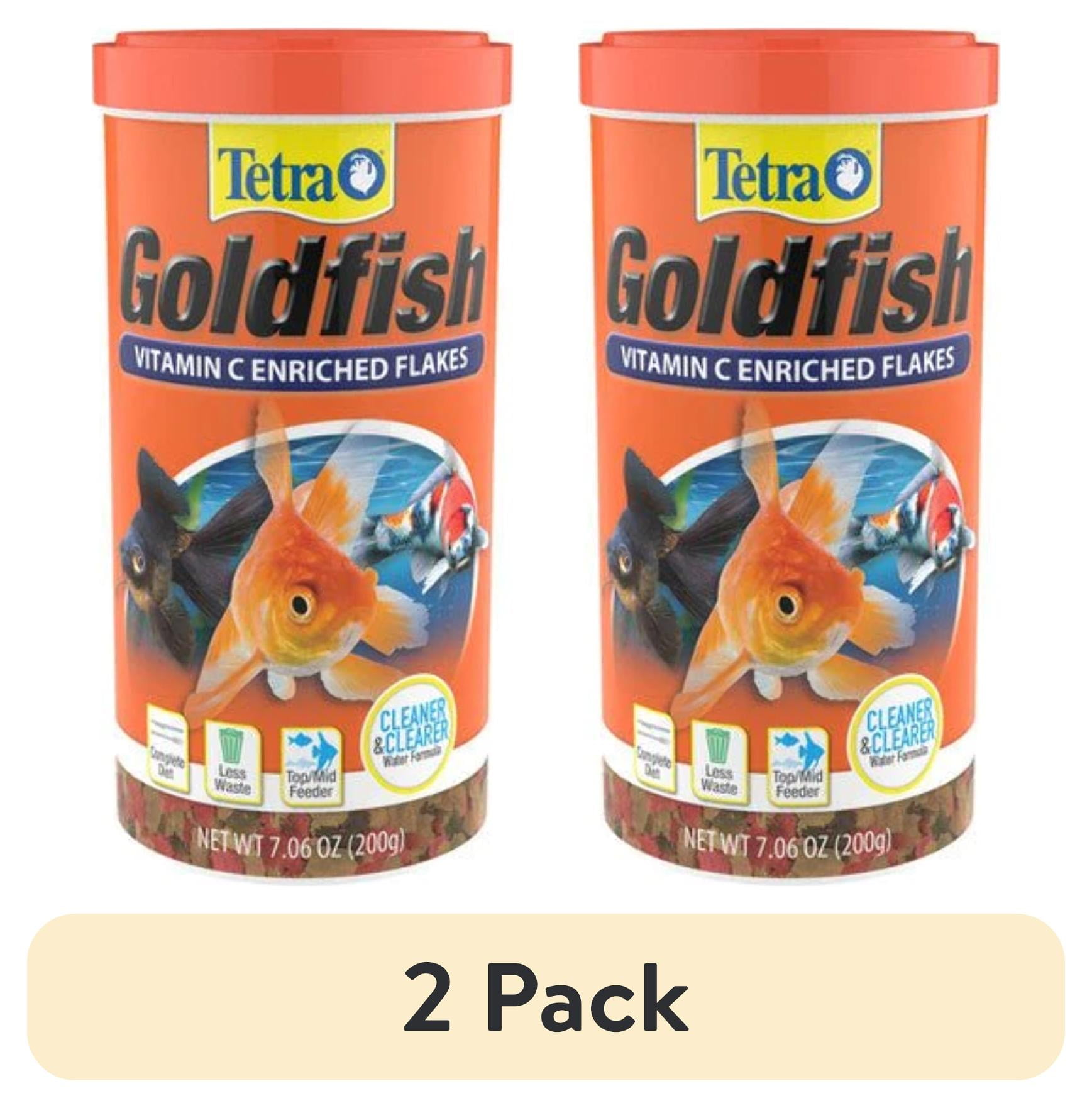 (2 pack) Tetra TetraFin Goldfish Flakes, Balanced Diet Fish Food, 7.06 oz.
