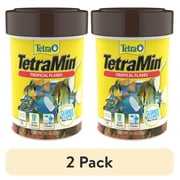 (2 pack) Tetra TetraMin Tropical Flakes, Nutritionally Balanced Fish Food, 0.42 oz.