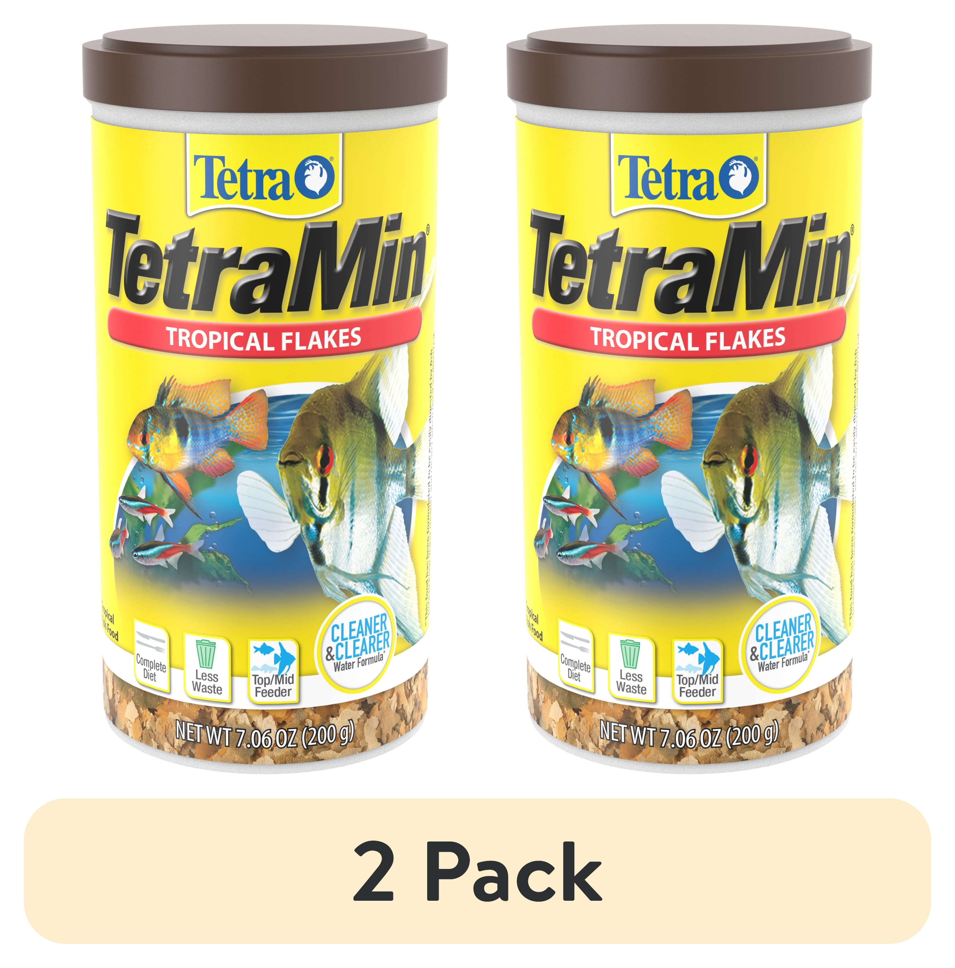 (2 pack) Tetra TetraMin Tropical Flakes Nutritionally Balanced Fish Food, 7.06 oz.