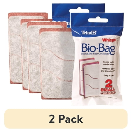 (2 pack) Tetra Whisper Bio-Bag Disposable Filter Cartridges, for Aquariums