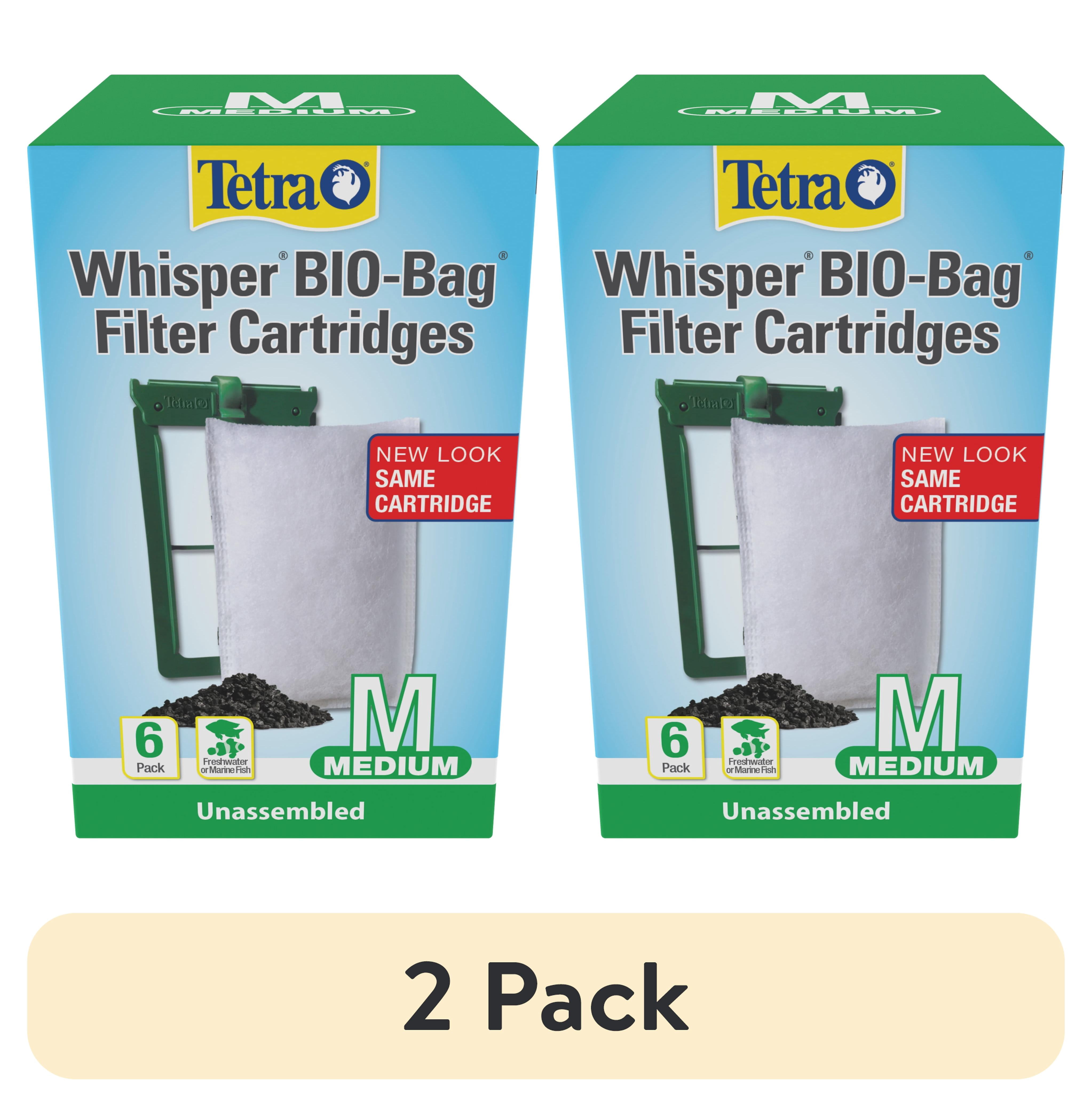 (2 pack) Tetra Whisper Replacement Carbon Aquarium Filter Cartridges, Med 6 count