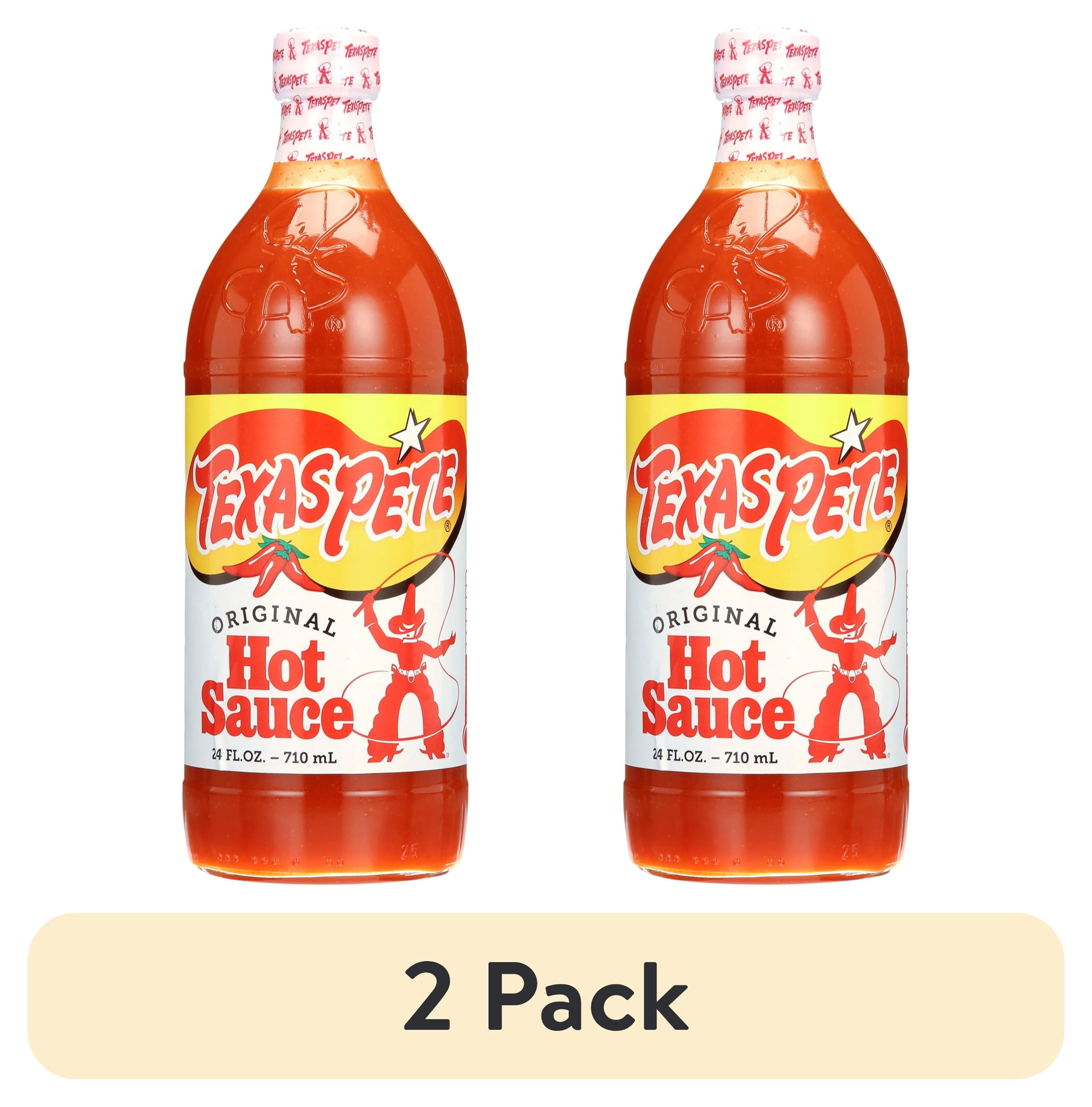 (2 pack) Texas Pete Original Hot Sauce, 24 fl oz, Gluten-Free, Vegan, Kosher