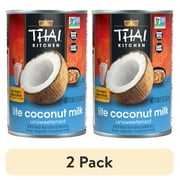 (2 pack) Thai Kitchen Gluten Free Gluten Free Lite Coconut Milk, 13.66 fl oz Can