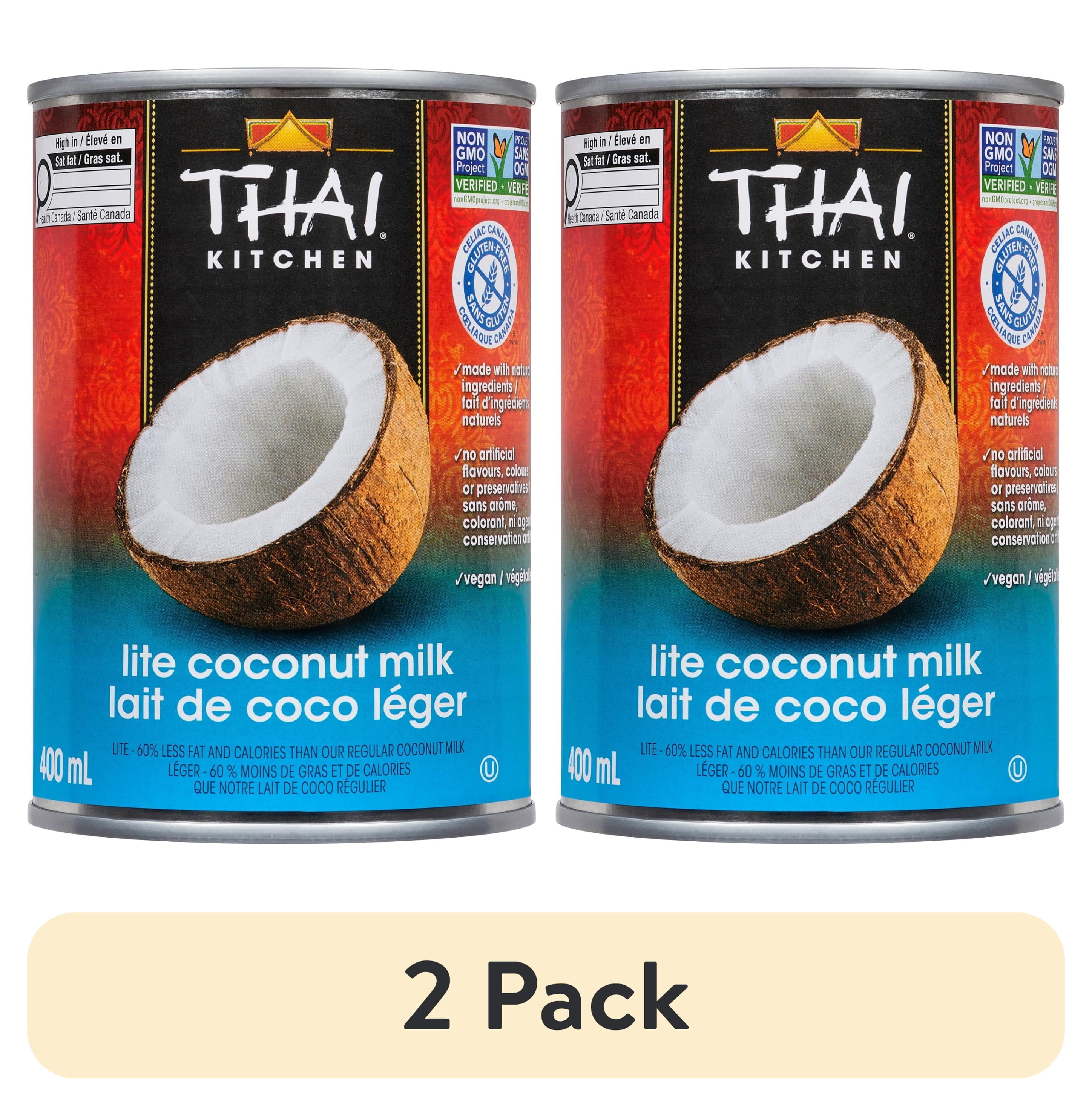 (2 pack) Thai Kitchen Gluten Free Gluten Free Lite Coconut Milk, 13.66 fl oz Can