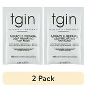 2 pack Thank God Its Natural Tgin Miracle RepaiRx Deep Hydrating Hair Mask Packet, Damaged Hair, 1.75 oz