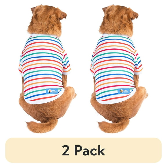 (2 pack) The Dodo Striped Crewneck Sweatshirt for Dogs x-Small
