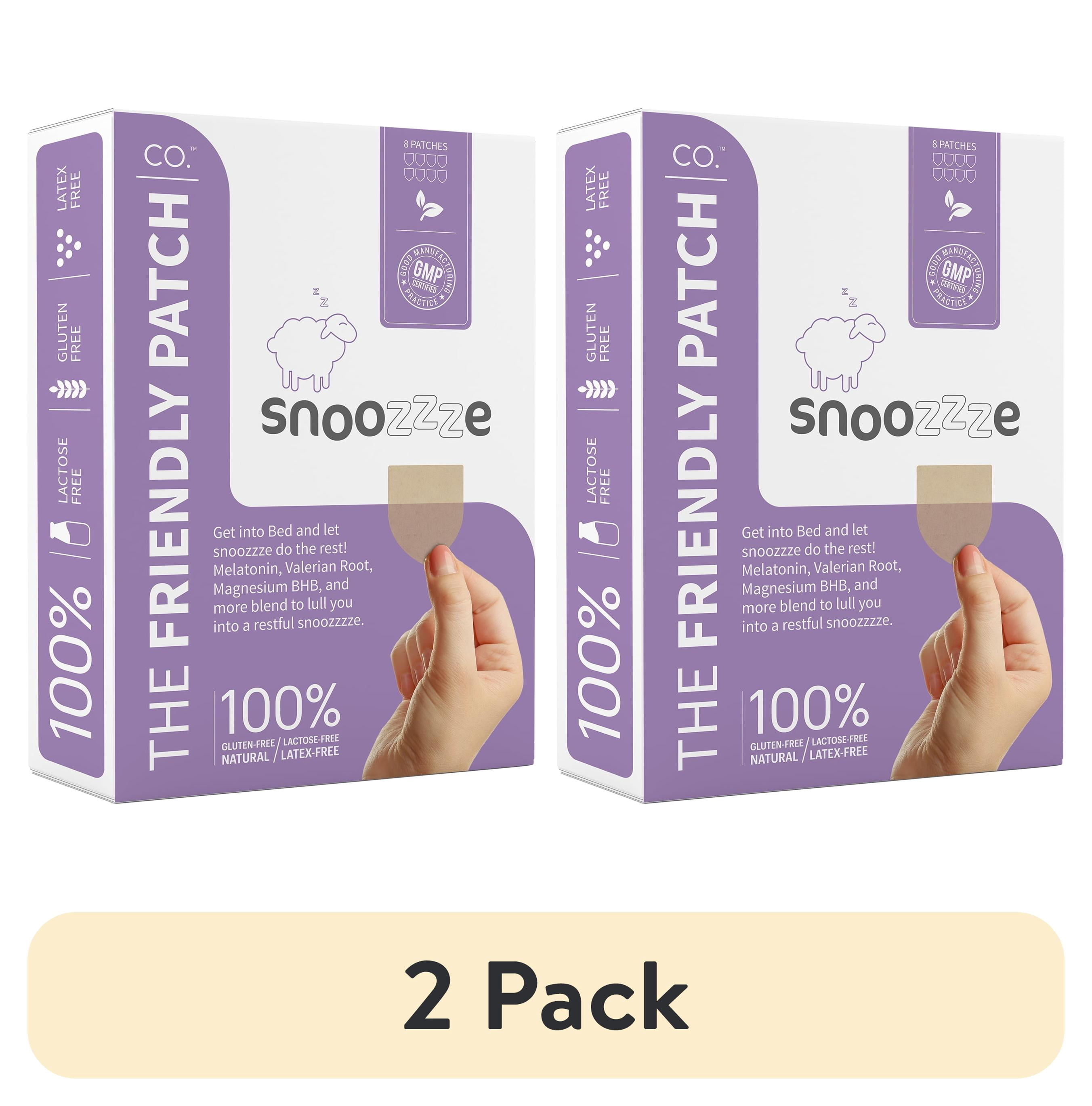 (2 pack) The Friendly Patch Snoozzze 8 Count, Sleep Patch Sleep Aid will Enable a Good Night Sleep