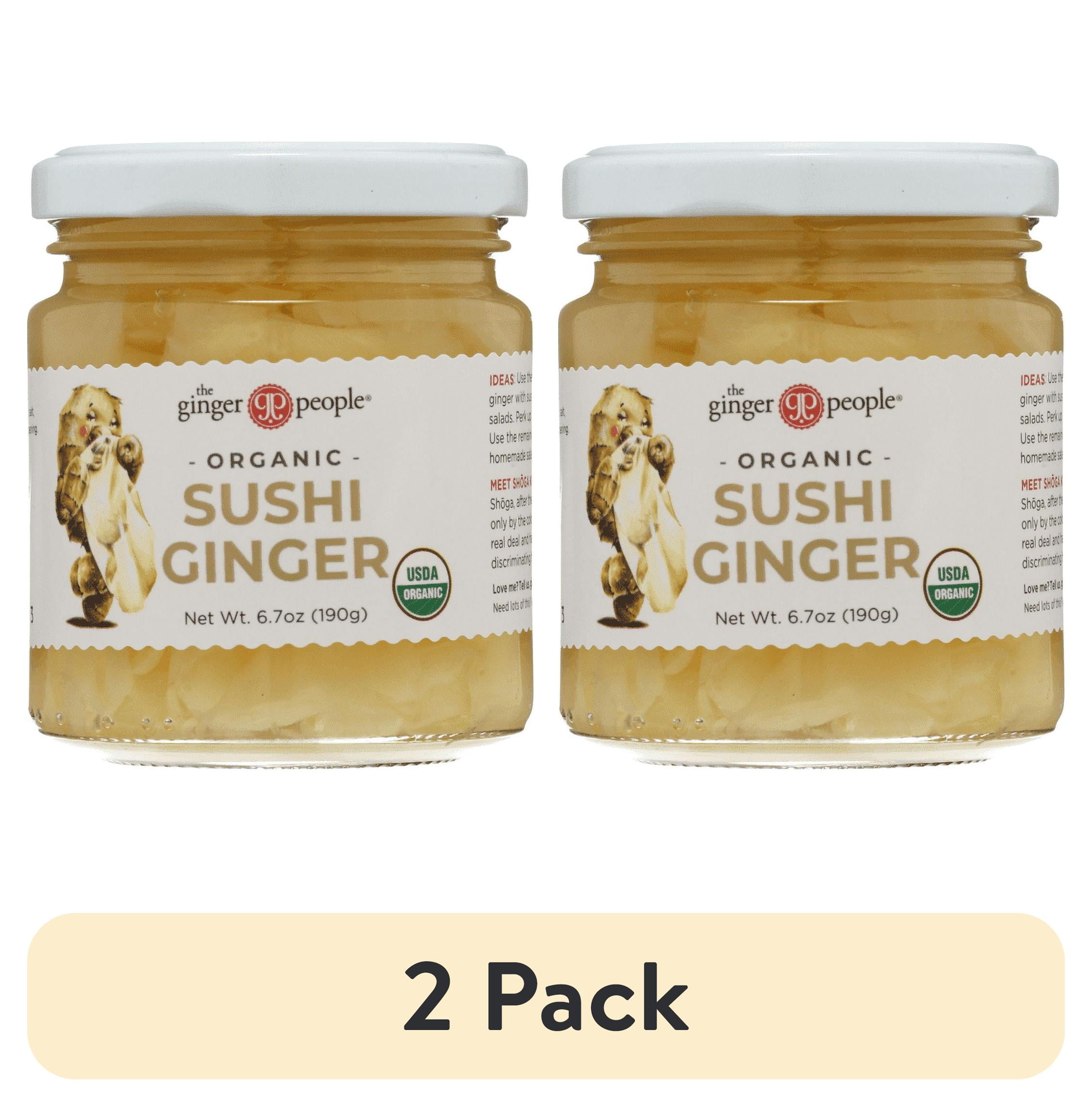 (2 pack) The Ginger People Organic Pickled Sushi Ginger, 6.7 oz ...