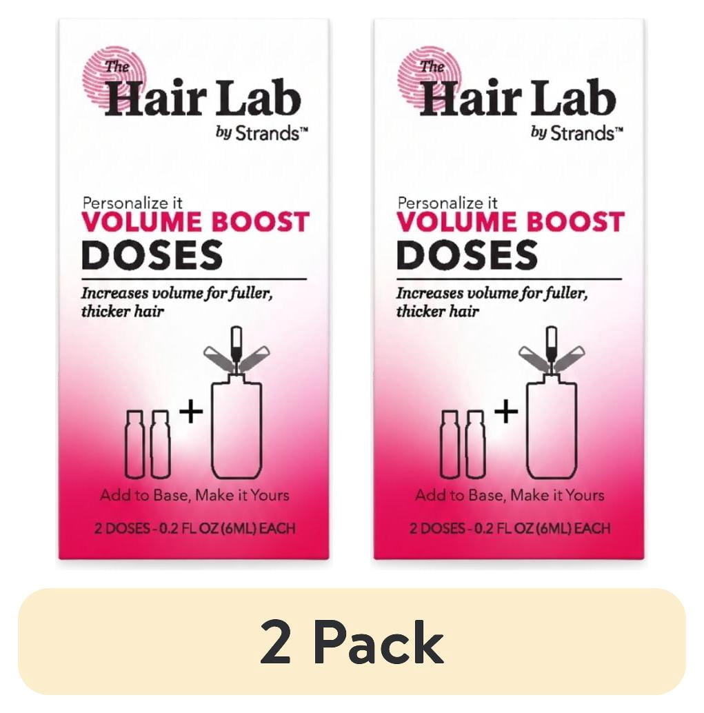 (2 pack) The Hair Lab Volume Boost Dose Set with Pea Peptide to Thicken Hair, 2 x 0.2 fl oz