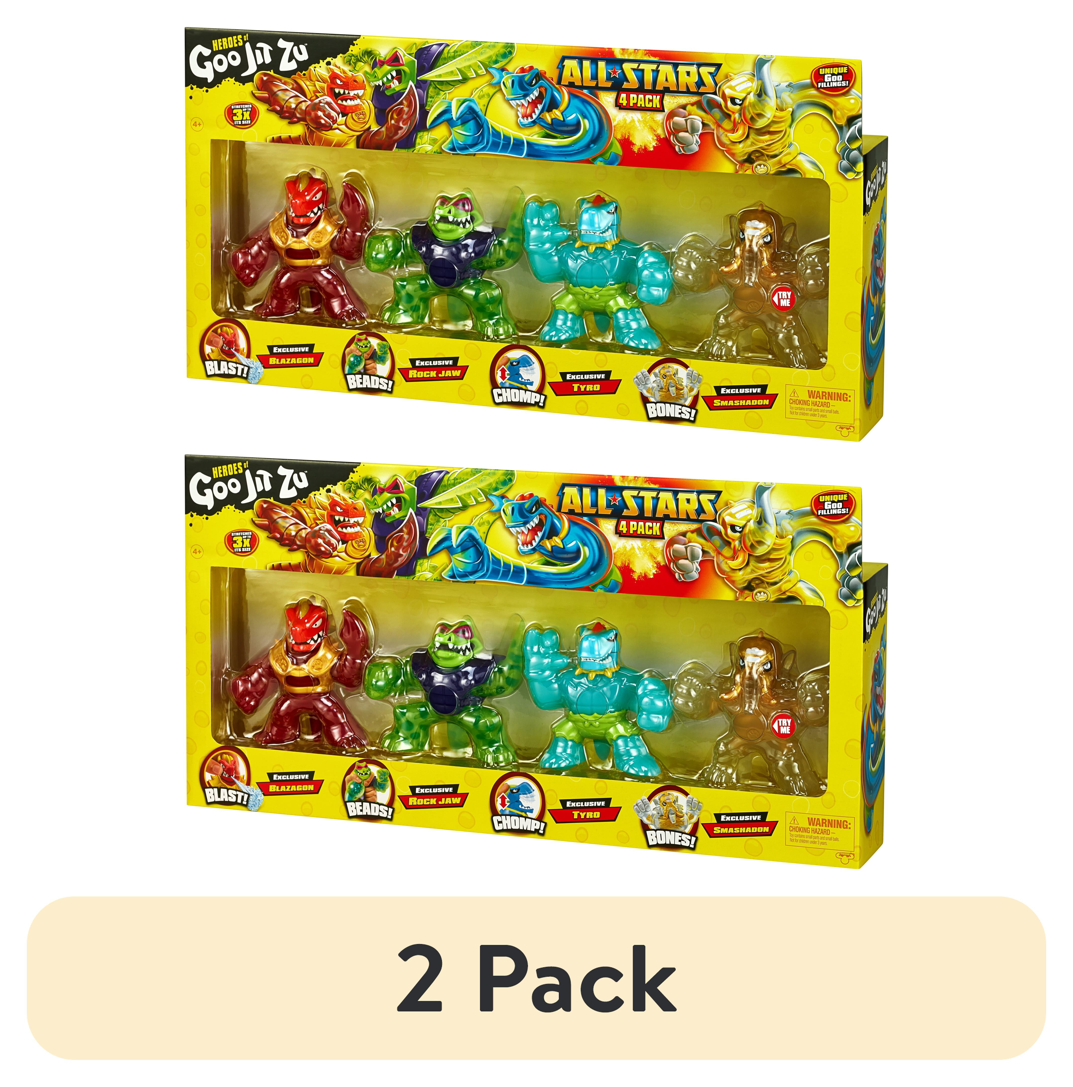 2 pack) The Heroes of Goo Jit Zu All Stars Pack, Blazagon, Rock