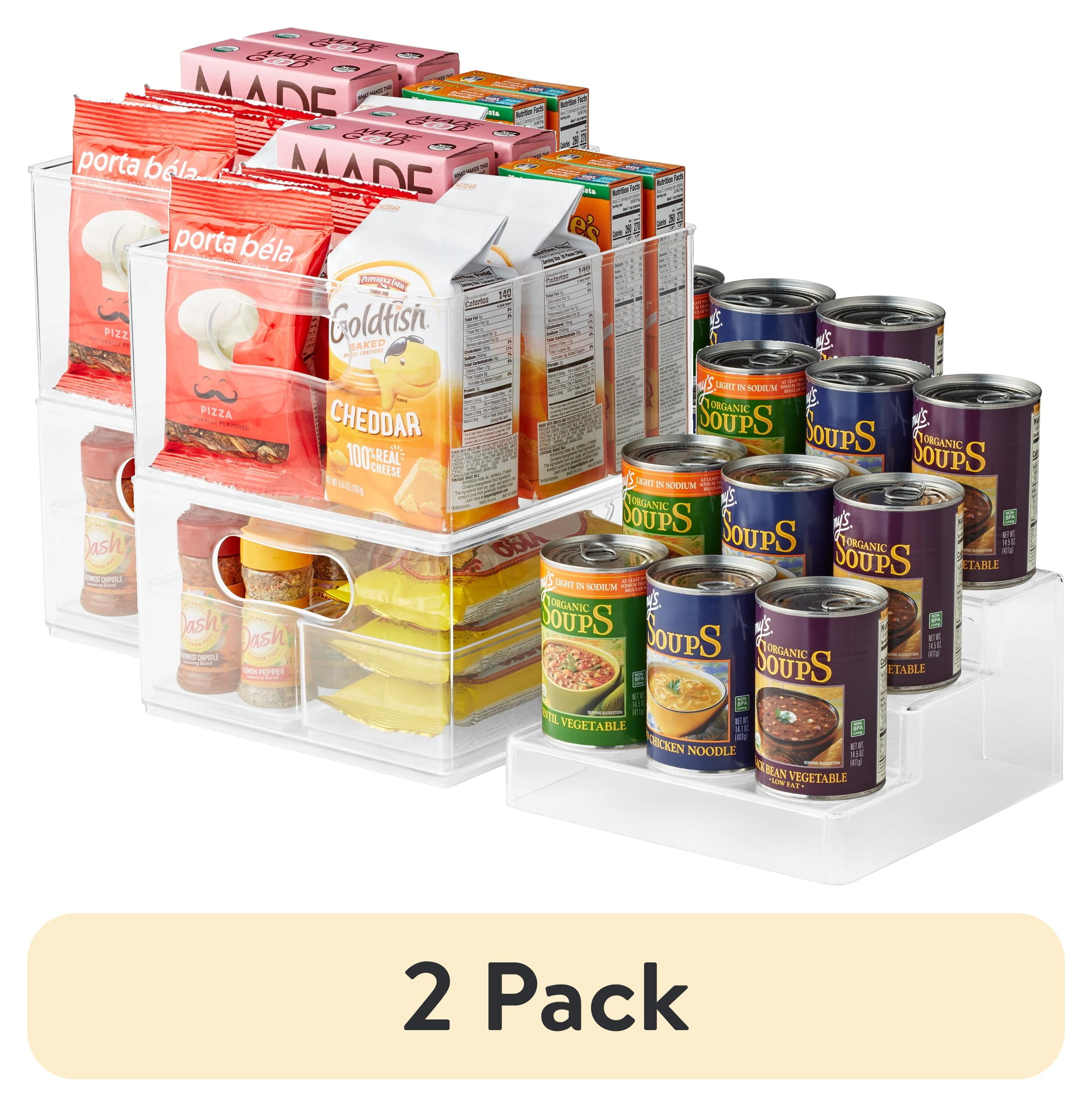 Clear BPA-Free Plastic 5-Piece Pantry Storage System