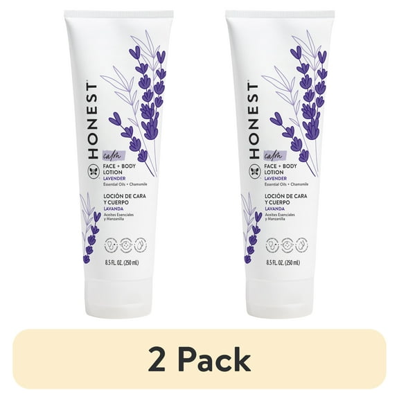 (2 pack) The Honest Company Baby Face and Body Lotion Calm Lavender 8.5 fl oz