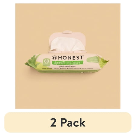 (2 pack) The Honest Company Hydrate and Cleanse Benefit Wipes 60 Count