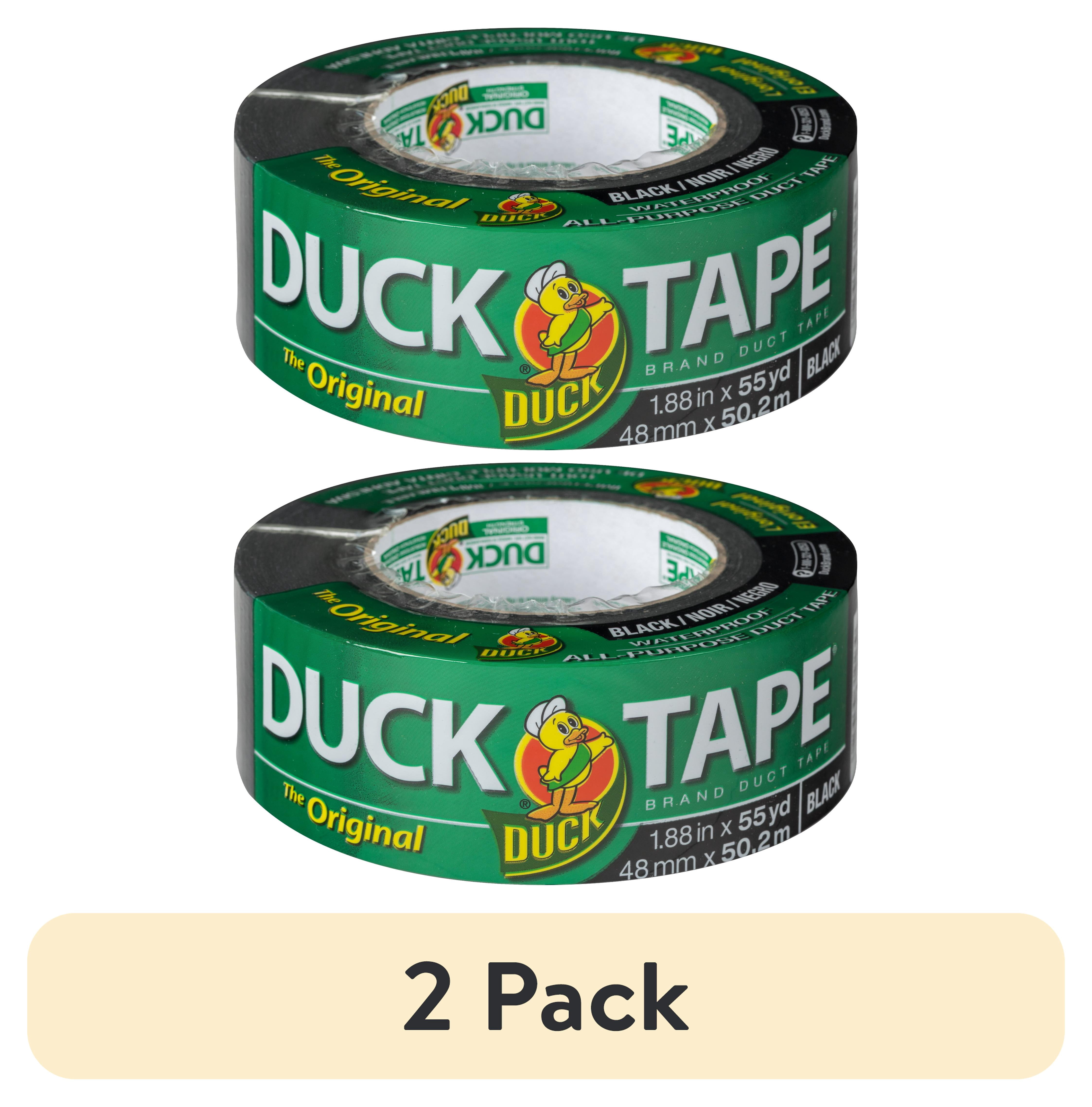 (2 pack) The Original Duck Tape Brand Duct Tape, 1.88 in. x 55 yd., Black