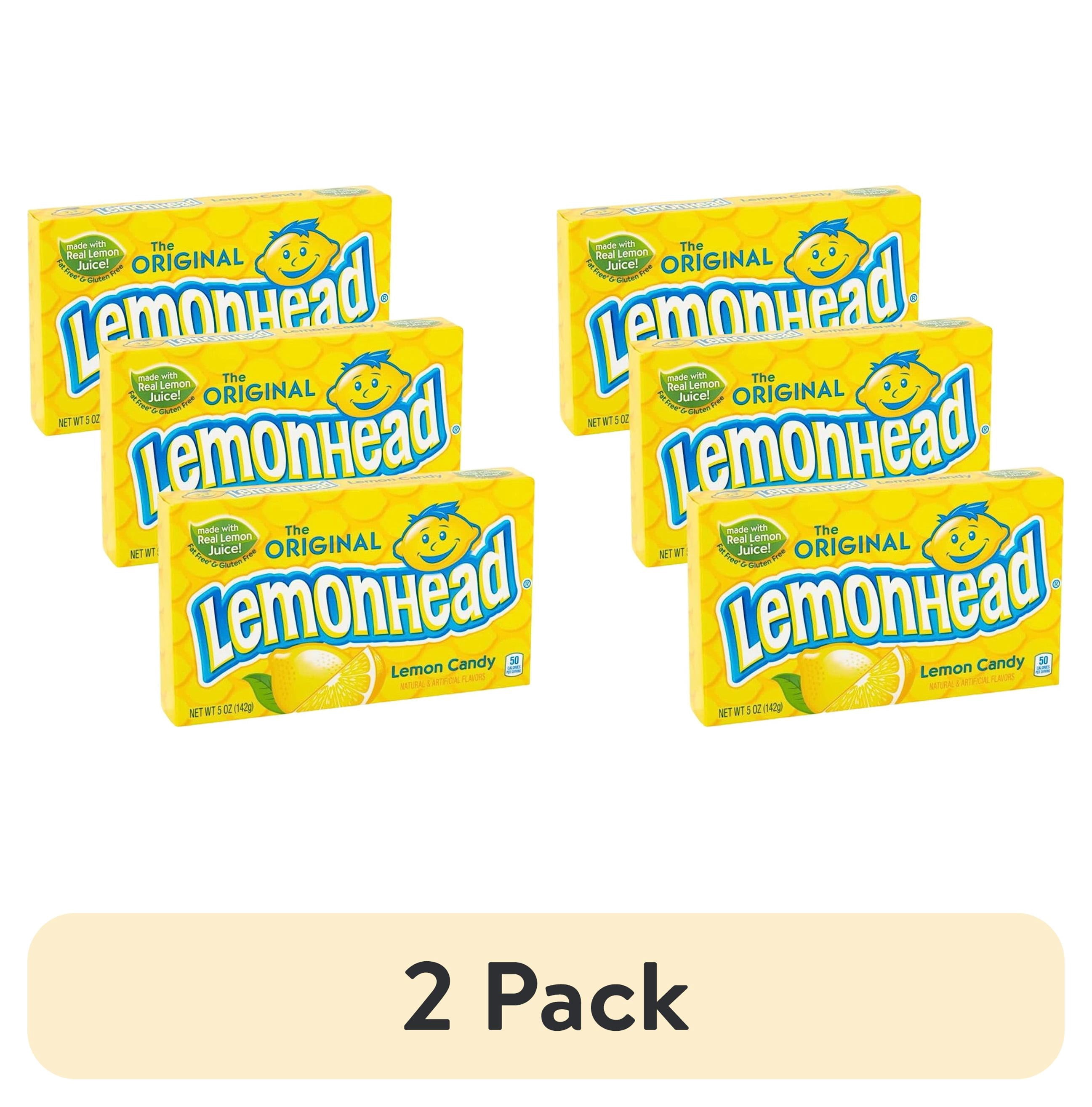 (2 pack) The Original Lemonhead Lemon Candy Theater Boxes, 5 oz (Pack ...